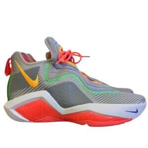 Nike Mens Lebron Soldier XIV 14 Basketball Shoes-Grey/Orange-Size 12-NNTNB-S115
